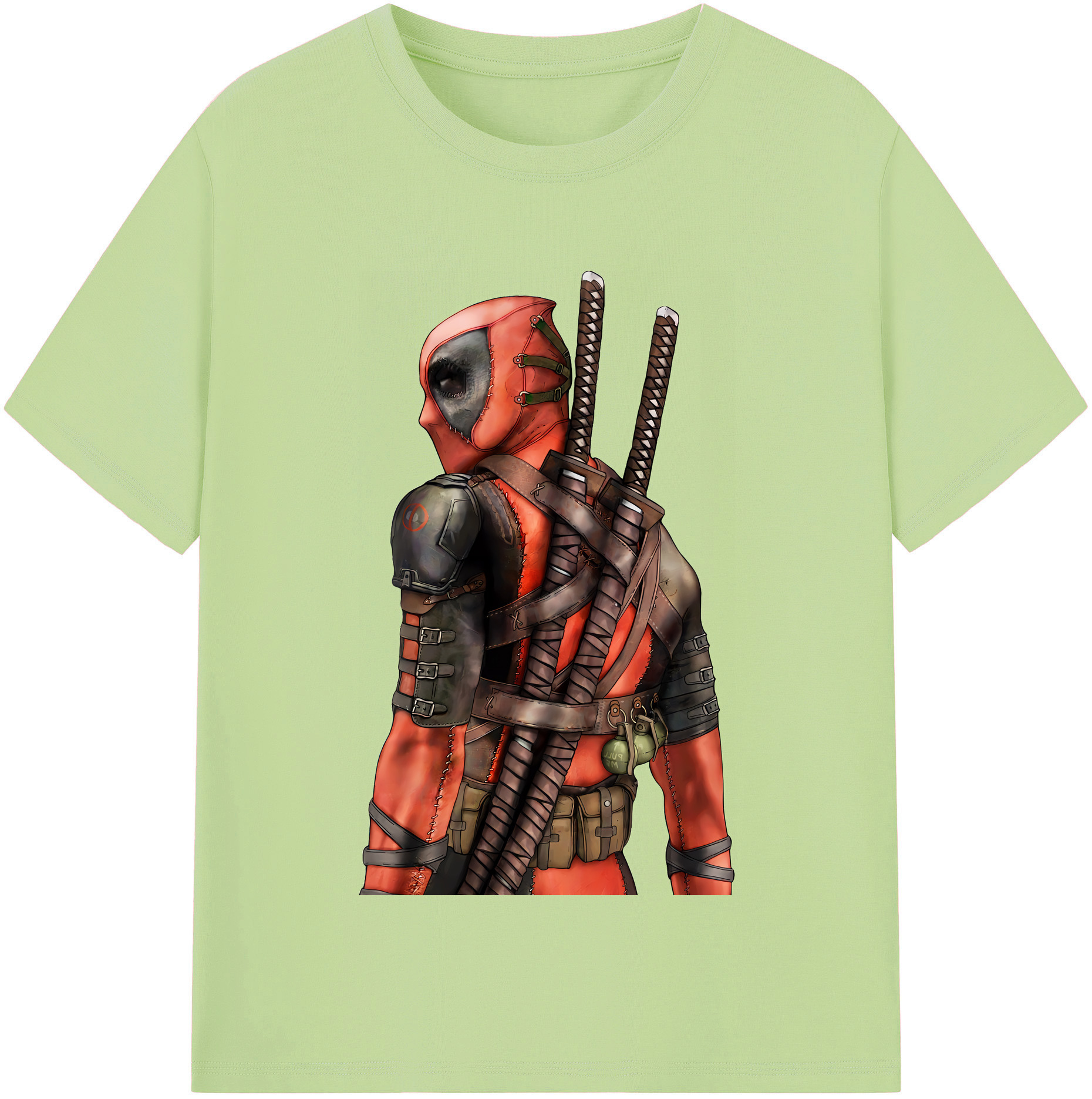 （画像用） Deadpool デッドプール 綿100％半袖Tシャツ（フロントプリント）